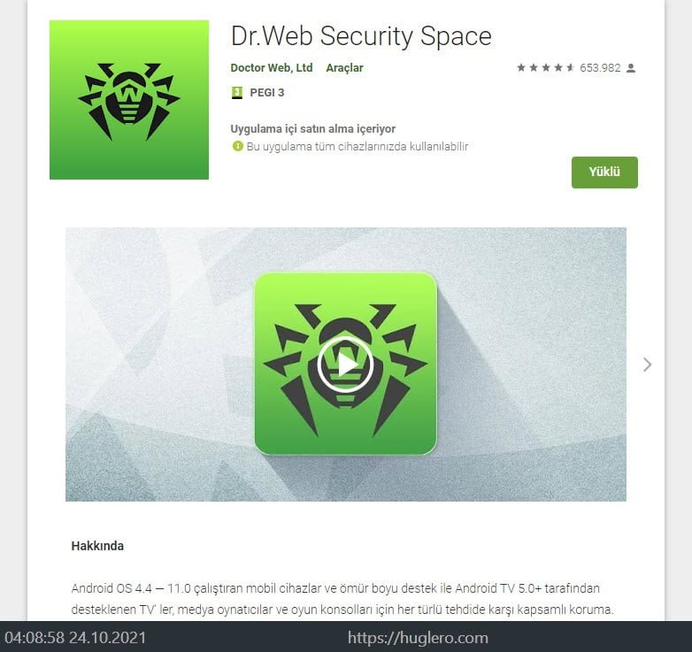 7. Dr.Web Security Space https://huglero.com