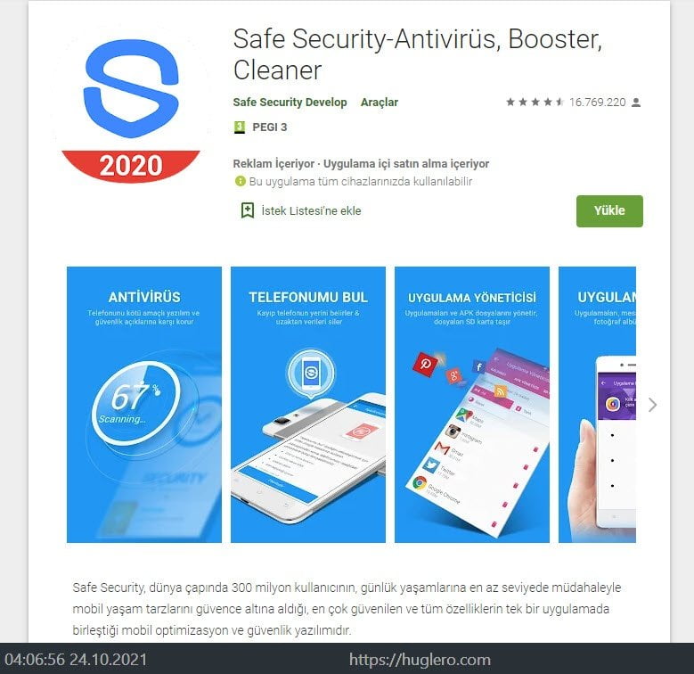 Safe Security en iyi android antivirüs uygulaması https://huglero.com