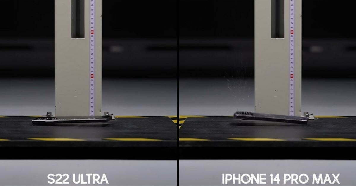 iPhone 14 Pro Max ve Samsung Galaxy s22
yüksekten düşme dayanıklılık testi https://huglero.com