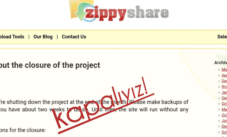 Zippyshare,ZippyShare kapanıyor,ZippyShare neden kapandı https://huglero.com/